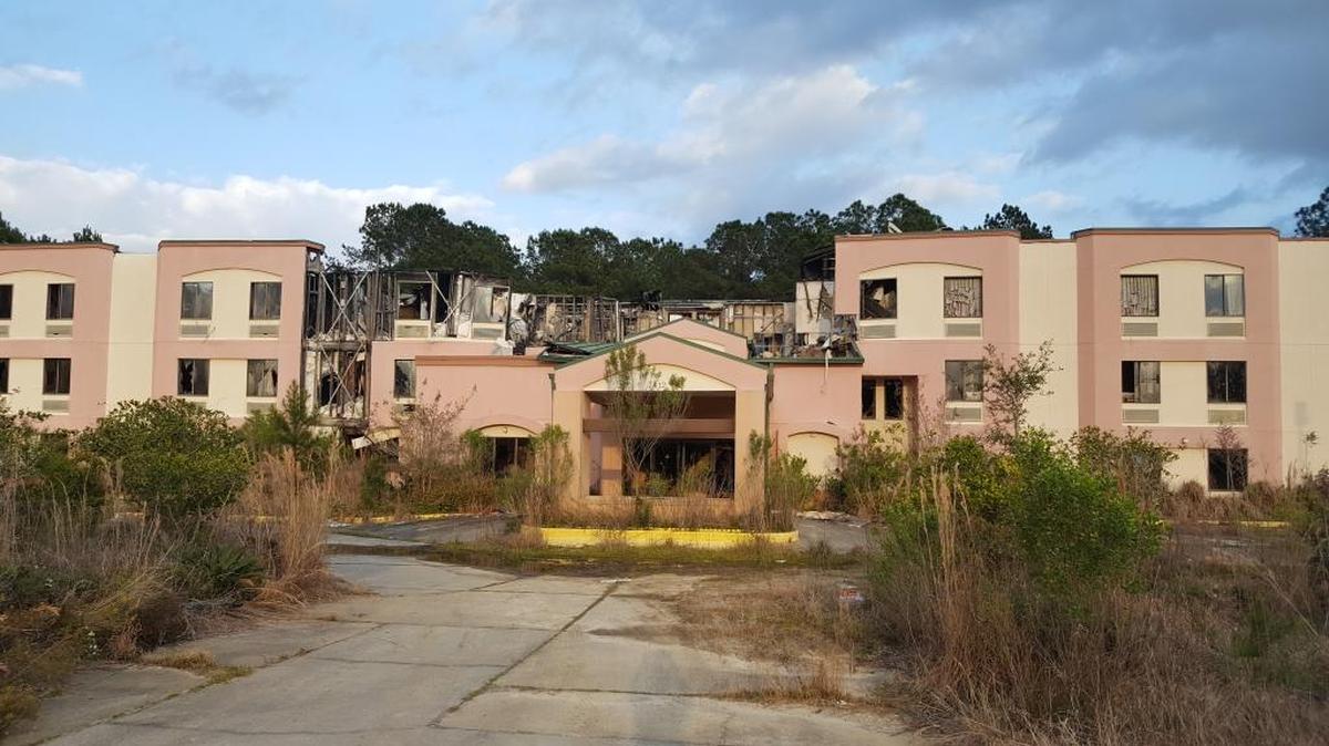 The hotel burned in 2012 and has continued to rot away as neighbors complain. But Jackson County’s Supervisor Troy Ross says recent legal action will enable the county to take on the project and assess the cost to the landowner.