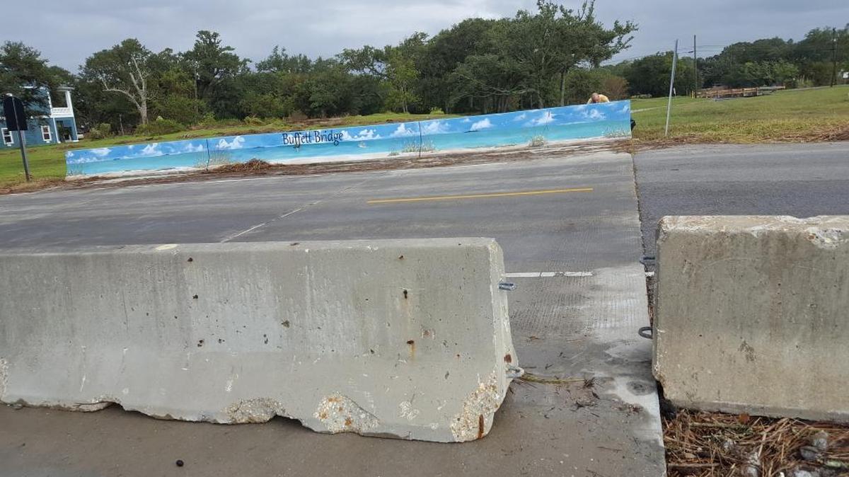 The Buffett Bridge in Pascagoula only had minor damage from Hurricane Nate and is passable.
