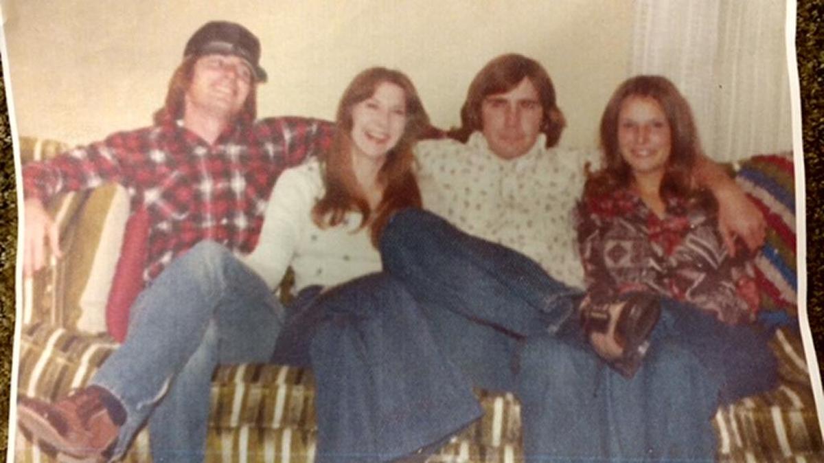 Tye Breland, second from right, with his wife and friends.