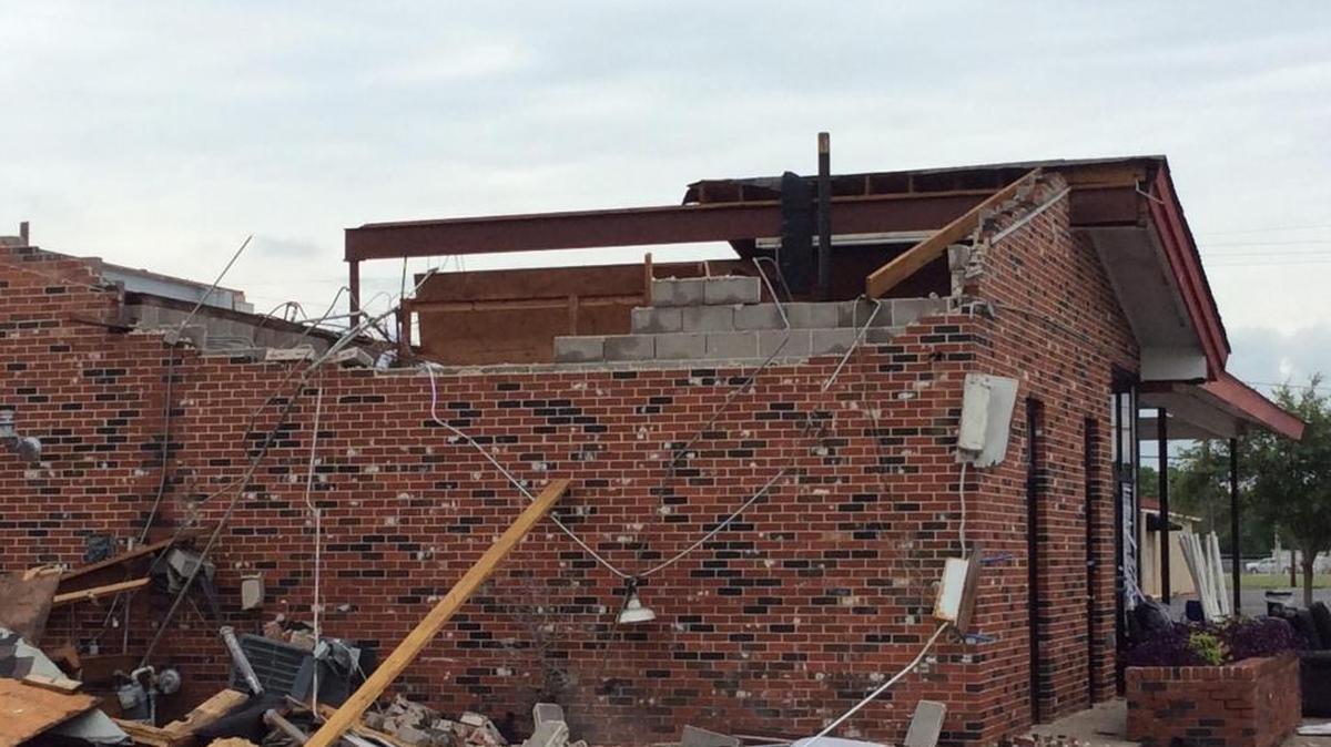 A small tornado did some damage to a few roofs in Pascagoula on Friday night near and around Market Street. No injuries were reported.