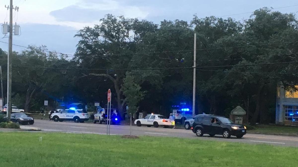 Police say one man was stabbed in an area of Pass Road near the West Biloxi Library.
