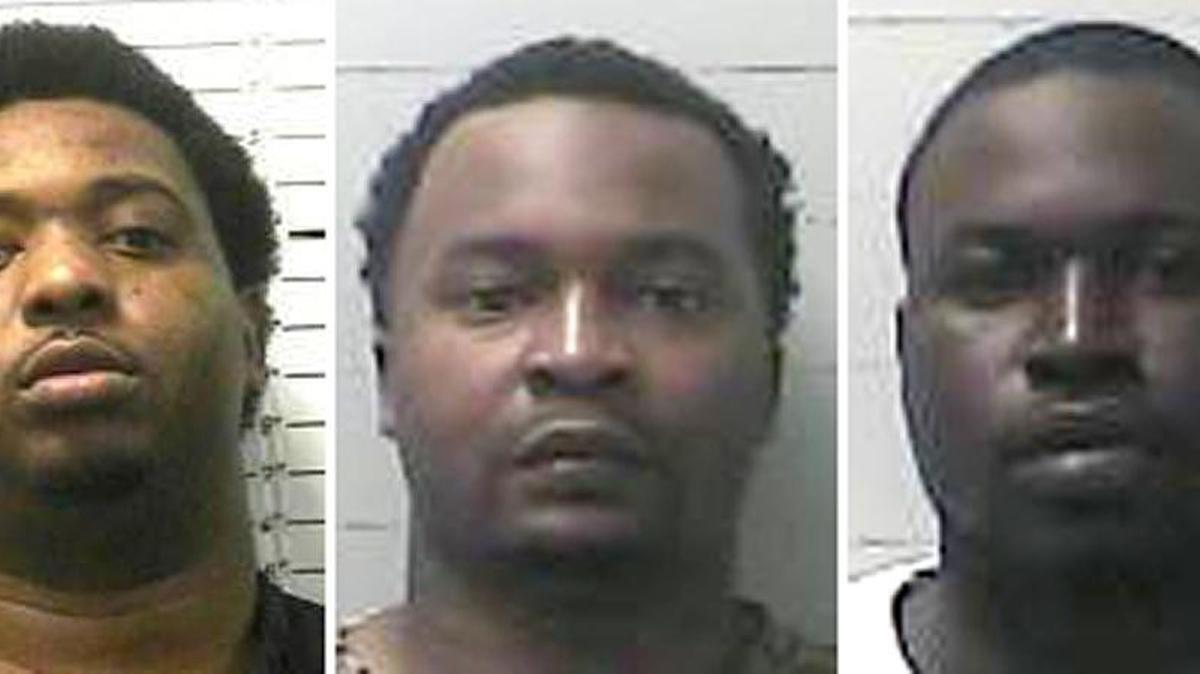 From left, Marquis Collins, Christopher Bolton and Edward Brown