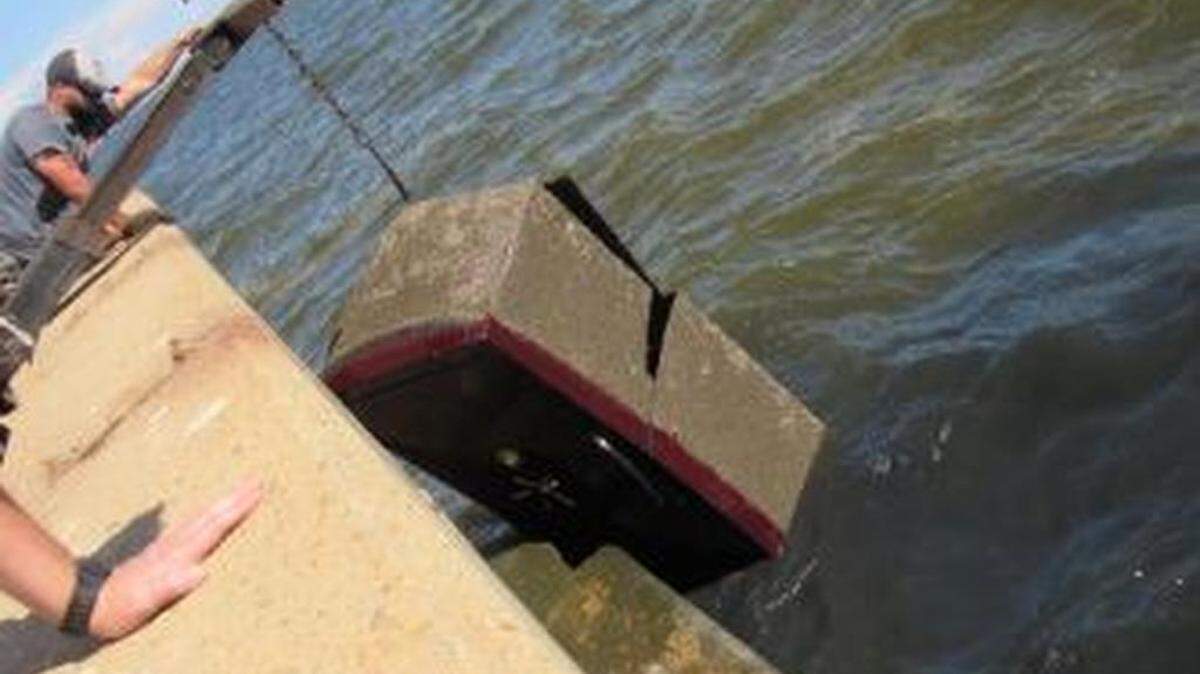 A large Liberty safe hoisted from the Mississippi Sound in Biloxi was stolen in a home burglary in George County.