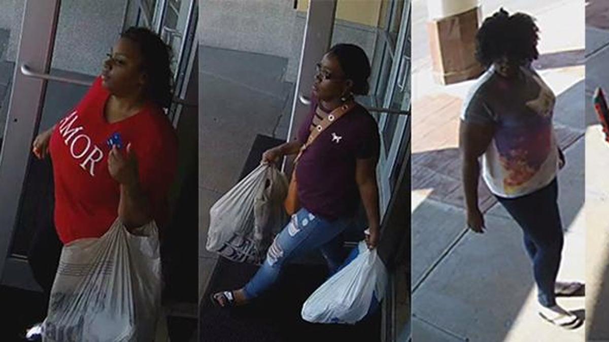 Biloxi police are looking five women they say took more than $4,000 in merchandise from Victoria's Secret.