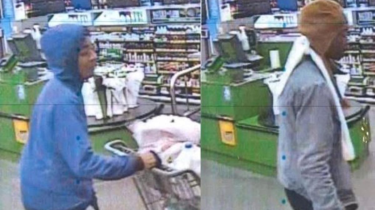 Police say these two people are sought in a series of auto burglaries committed on Pittman Drive in Long Beach overnight Saturday. Three cars were burglarized.