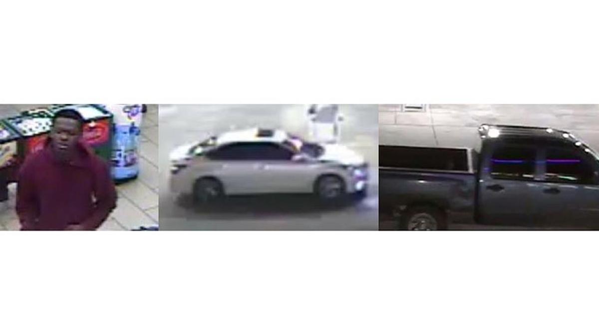 D'Iberville police are asking for the public's help to identify the person seen in the left photo. Police believe five people in two vehicles, some in a white Nissan car and some in a gray truck, are wanted in connection to a string of auto burglaries in the Cypress Creek neighborhood. The man in the photo is one of the five people wanted in connection with the auto burglaries, police say.