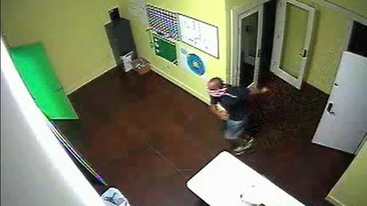 Surveillance video at Cricket Wireless in Ocean Springs shows two men taking merchandise from the store. Police are searching for leads to identify the suspects.