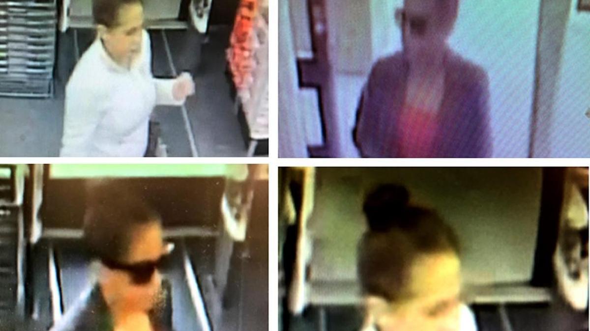These photos taken from a security camera show a suspect Biloxi police are trying to identify in connection with a credit card fraud case.
