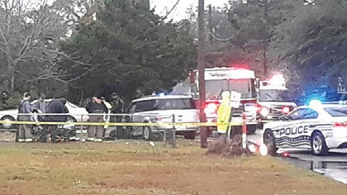 Two people were found shot in a crashed vehicle Sunday at Sycamore and St. Francis streets in Bay St. Louis. Nearby, police said they found a person who had been struck by the vehicle.