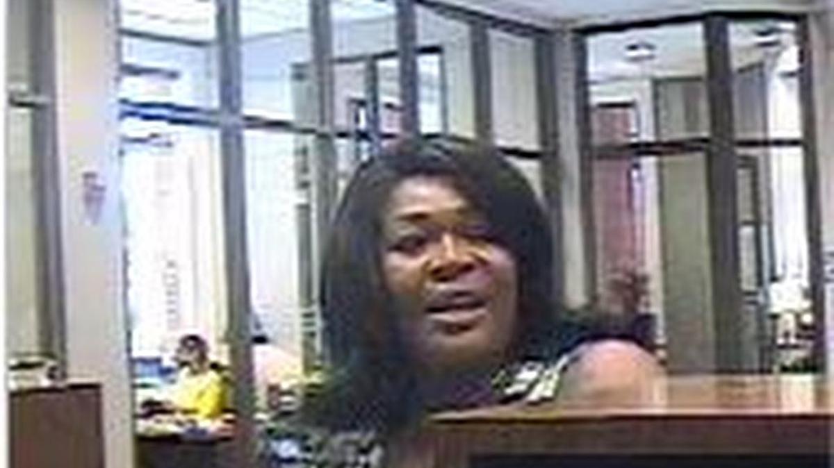 Police say this woman is wanted for taking fake checks to Hancock Bank locations in Biloxi and neighboring states.