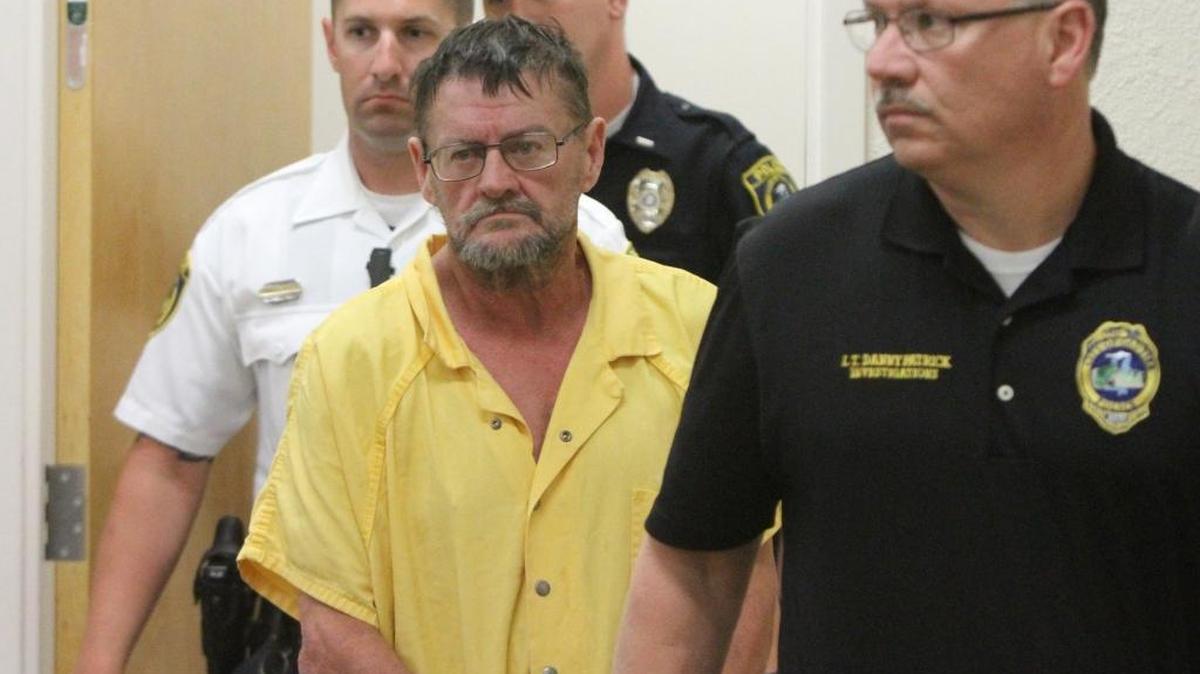 James Russell Vanlaningham enters Gautier Municipal Court on March 30 for his initial appearance in the death of Amanda Hicks.
