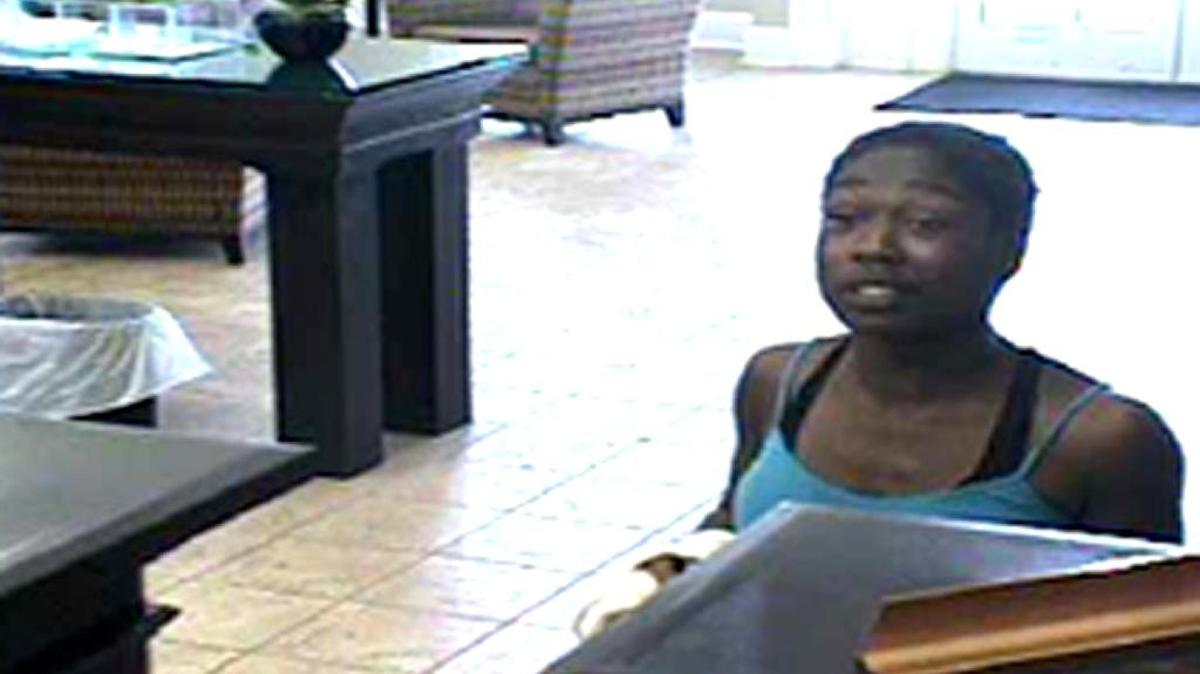 Long Beach Police released this photo from a surveillance video to ask the public if they can help identify the suspect connected to the armed robbery at The First Bank on Klondyke Road on Wednesday.