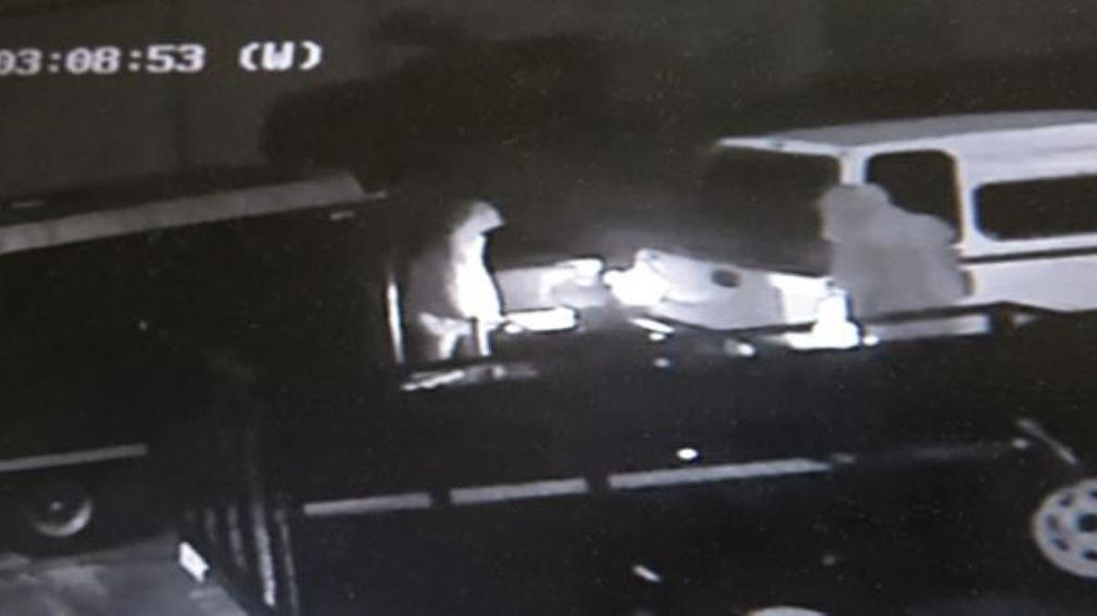 Biloxi police detectives are looking for the people seen on camera taking a utility trailer.