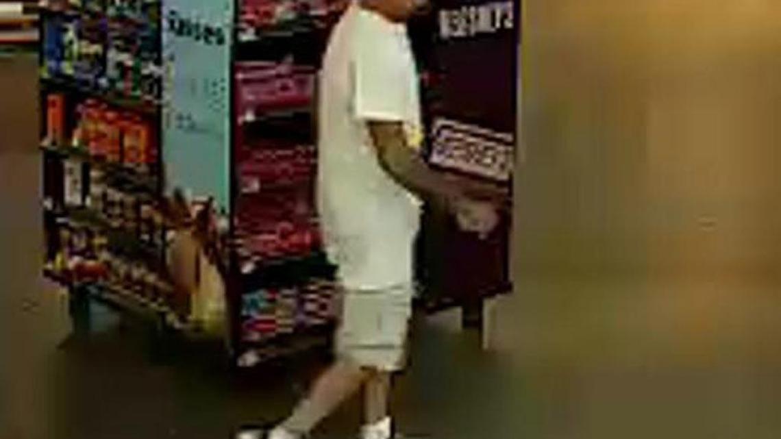 Surveillance photo of a man suspected of soliciting minors at the Pass Christian Walmart.