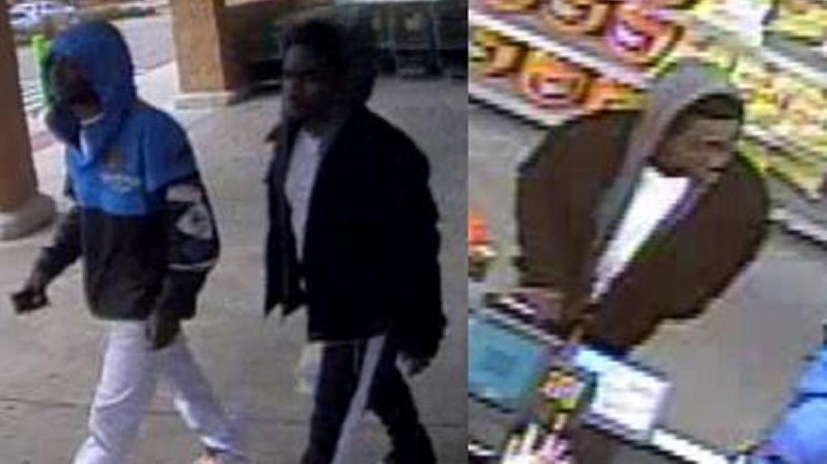 Biloxi police say these two males shoplifting more than $1,000 in merchandise from the Walmart Neighborhood Market on Pass Road at Tara Lane on Jan. 3. Police want to hear from anyone who recognizes them.
