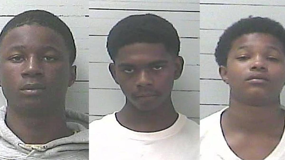 From left, Damon Clark, Deundre Holmes and Ernest Pope