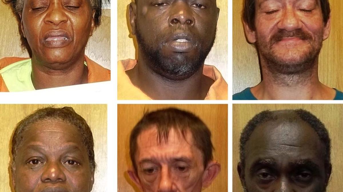 Clockwise from top left, Christine Sumner, Christopher Sumlin, John Smith, Kary Brown, Richard Jones and Matlyn Franks.