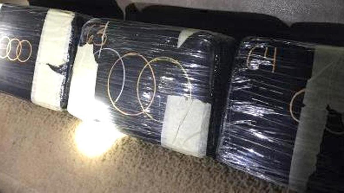A Texas man was arrested after Jackson County deputies found more than 8 pounds of cocaine hidden in the truck he was driving.