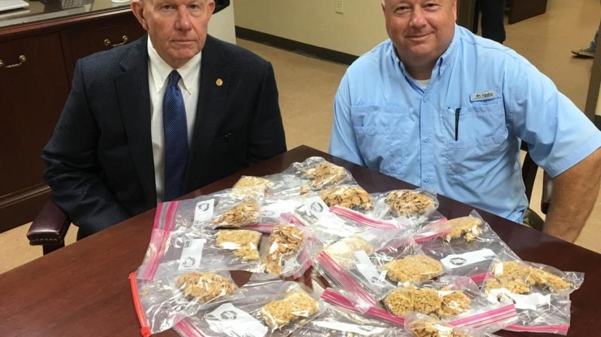 With help from Supervisor Randy Bosarge and concerned citizens in his district, agents arrested an Ocean Springs man accused of trying to sell pot-infused cereal bars to minors in Gulf Park Estates in Jackson County, Sheriff Mike Ezell says.