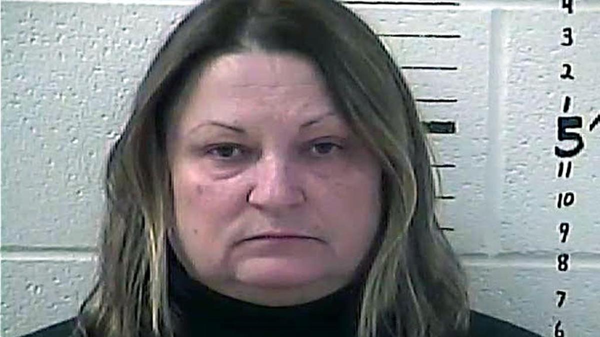 Sandra Morris Zitterkopf, 55, was arrested by Hancock County Sheriff's Office on Monday on a charge of embezzlement.