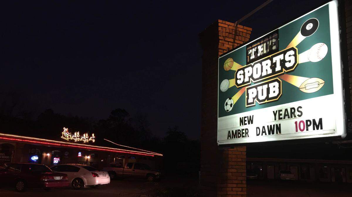 Two people were shot during an armed robbery on Wednesday night at Reno's Sports Pub in D'Iberville.