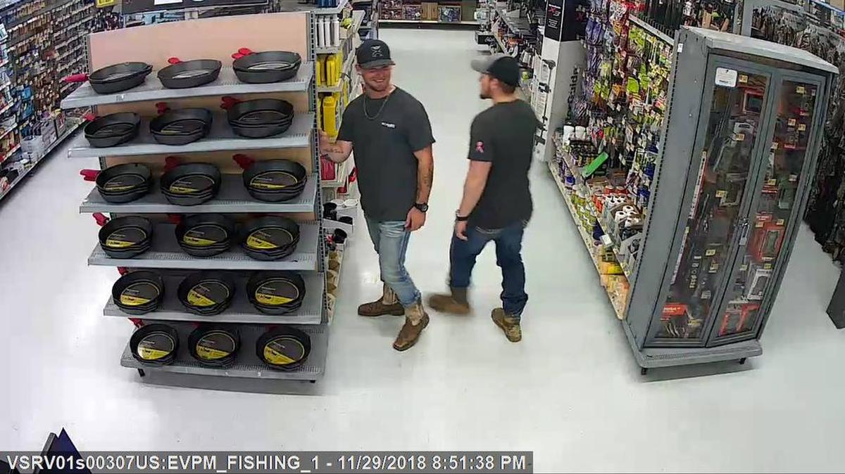 Police released Walmart surveillance pictures of two men now arrested on hate crime charges after allegedly harassing a black woman in the parking lot of the north Louisiana store.