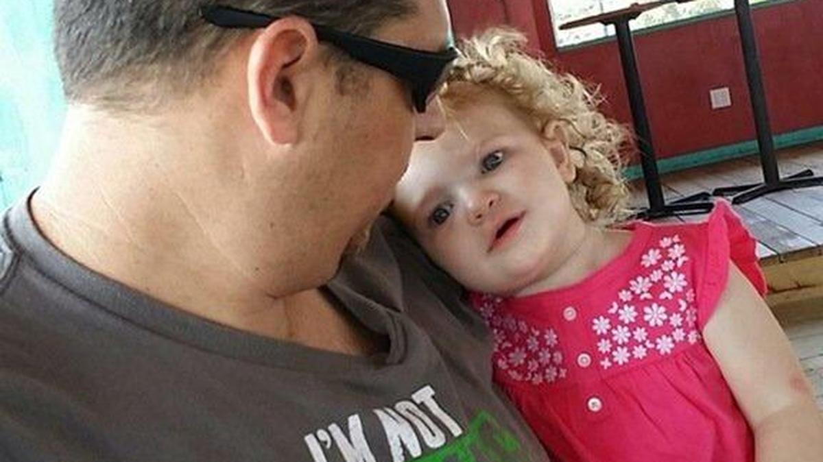 Ryan Hyer with his daughter, 3-year-old Cheyenne Hyer.