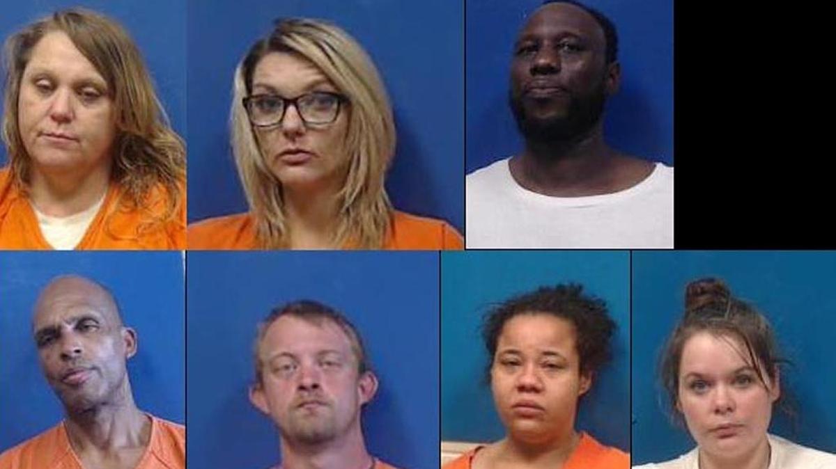 From left to right, starting on the top row: Janie Marilyn Autrey, Kristin Brooke Martin, Gregory Ludgood, Lasean Maurice Bryant, Paul Cone, Dominique Hembree and and Maygen Shamae Everett