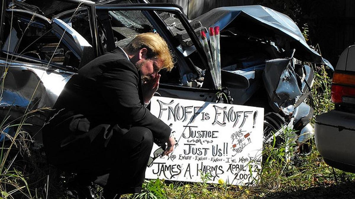 Carl Harms makes his first visit to see the mangled car owned by his father, James Harms. His father, a retired Navy chief petty officer, was killed by an impaired driver in Gulfport in 2007. Alicia Carmack, convicted of DUI causing death and leaving the scene of an accident resulting in death, has been ordered to serve the remaining 15 years of her prison term.