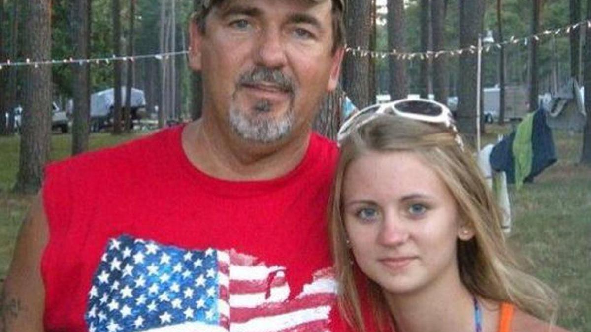 Jessica Chambers with her father, Ben Chambers