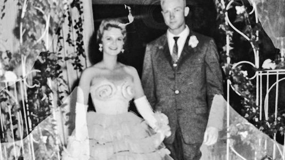 In this circa 1961 photo, Mary Horton, a member of Chi Omega at what was then McNeese State College, attends a social with her soon-to-be husband, Felix Vail.