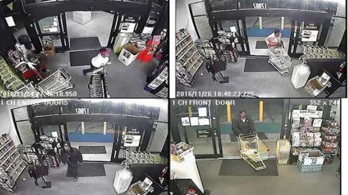 Deputies in Jackson County are looking for the man and woman in these photos. They are suspected of shoplifting at four Dollar General stores.