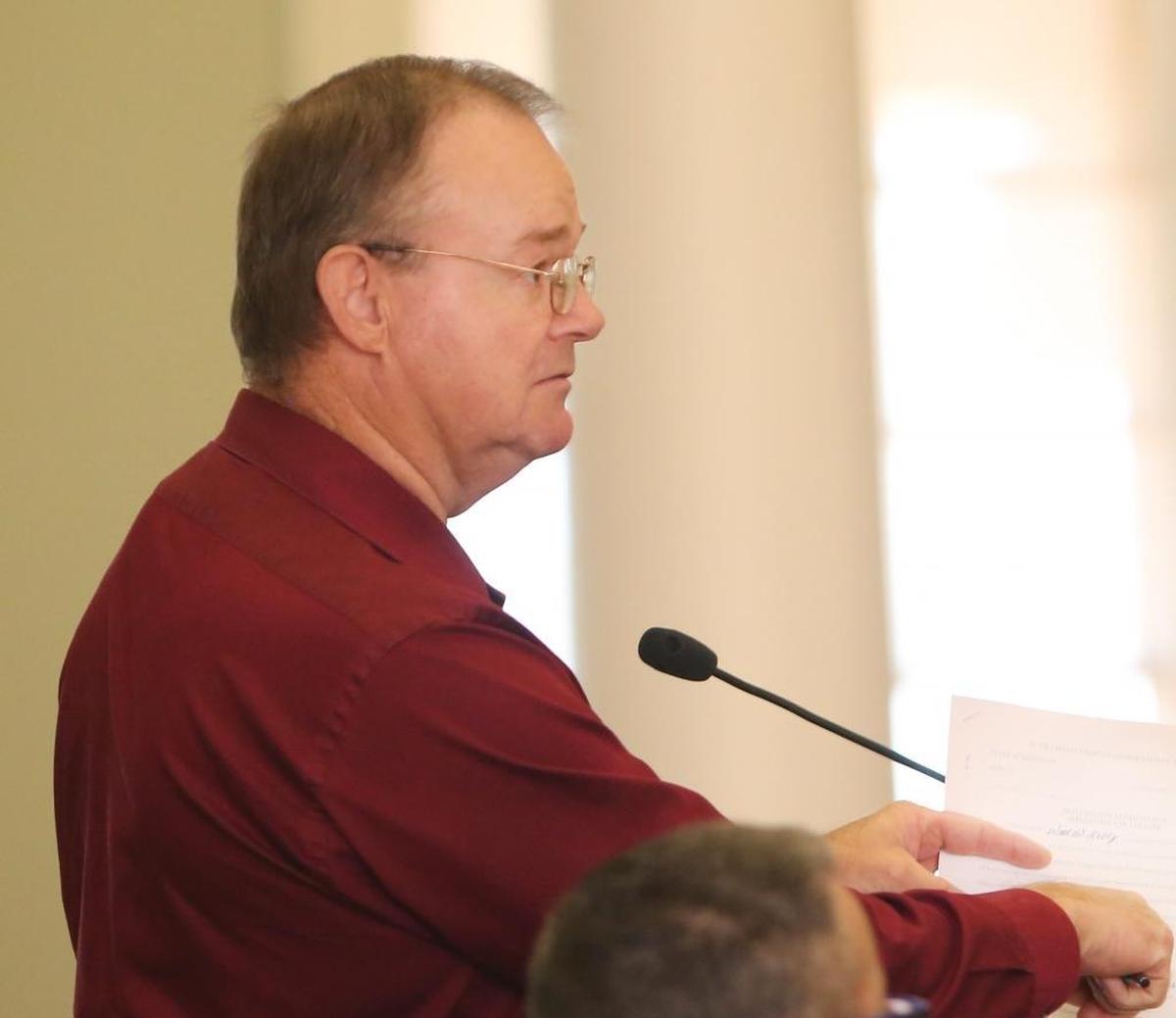 Warren Avery appears before George County Circuit Judge Dale Harkey on Monday, January 29, 2018, in Lucedale. Warren Avery was sentenced to two years in prison for sex crimes against a woman while she was jailed in George County for failure to pay old fines.