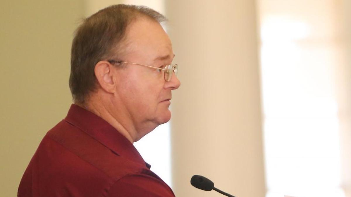 Warren Avery appears before George County Circuit Judge Dale Harkey on Monday, January 29, 2018, in Lucedale. Warren Avery was sentenced to two years in prison for sex crimes against a woman while she was jailed in George County for failure to pay old fines.