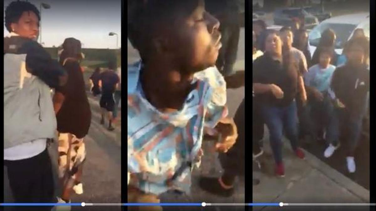 A series of frame grabs from a Facebook video posted on Tuesday, Nov. 15 2016 shows people who were watching or were involved in several fights at Goldin Sportsplex on Prudie Circle in Gulfport. Police are trying to identify people in the video.