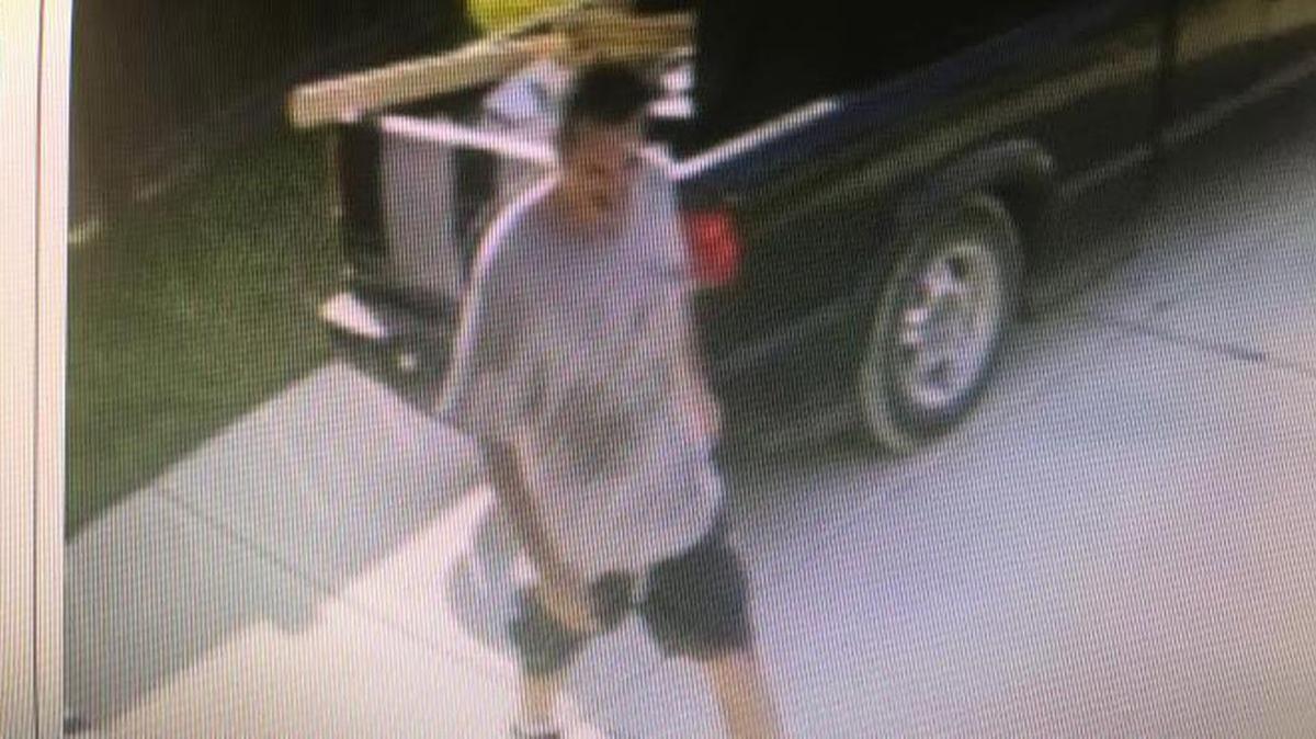 An unknown white male (who appears to be wearing a gray T- shirt and dark colored shorts) took a crawfish boiling pot from outside a residence on Cypress Creek Drive in D’Iberville.