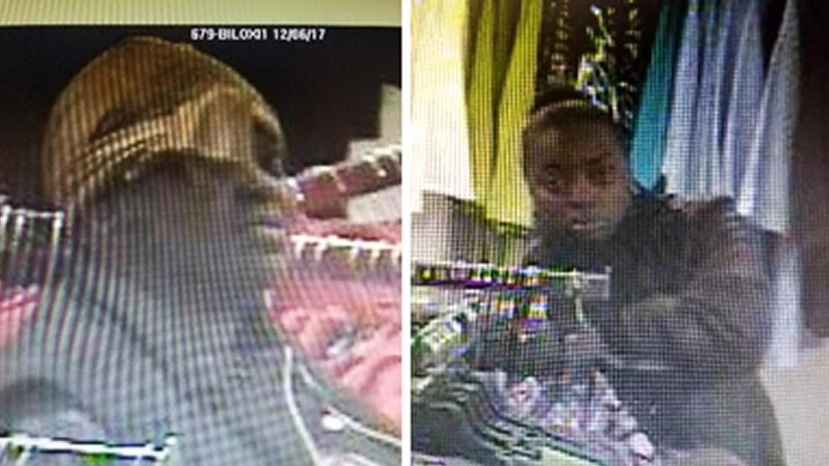Surveillance photos show two suspects Biloxi Police are trying to identify in connection with a shoplifting case from Belk Department Store in Biloxi in December.