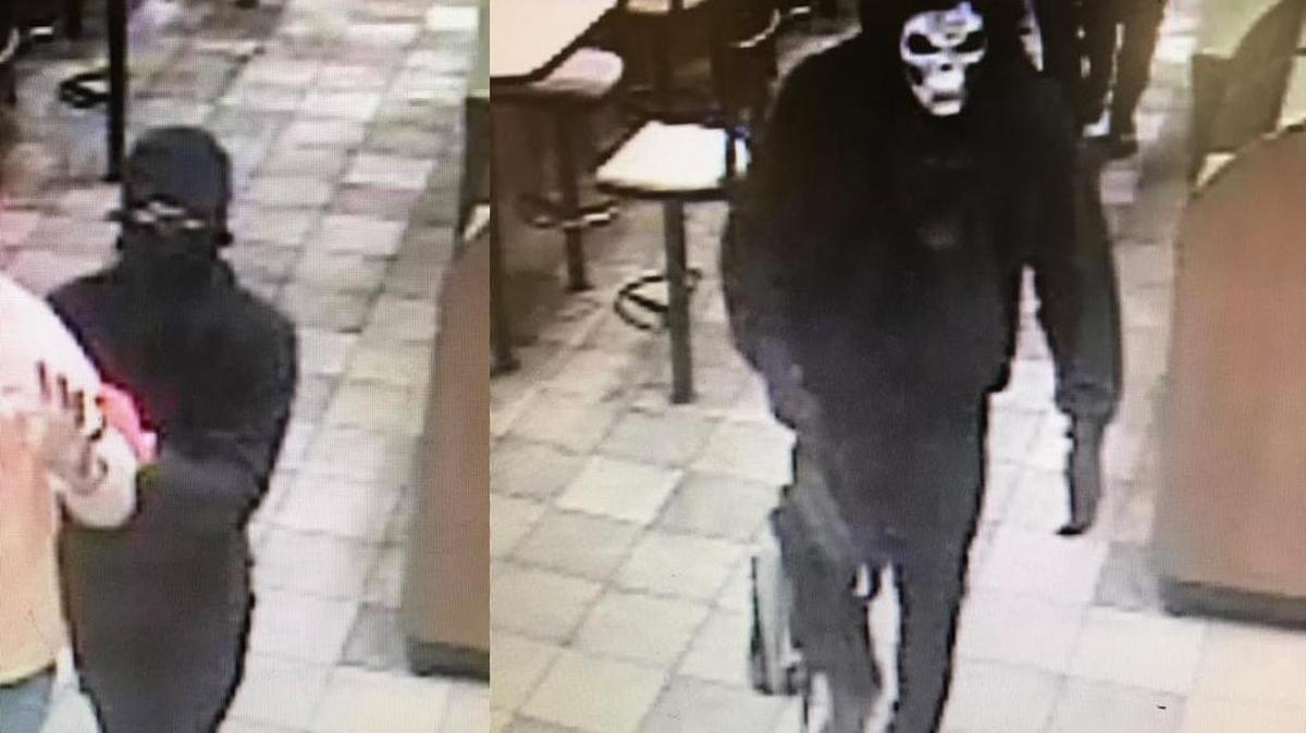 This photo shows two people suspected in an armed robbery at the McDonald’s on Courthouse Road in Gulfport at around 10 p.m. Sunday, Jan. 29, 2017.