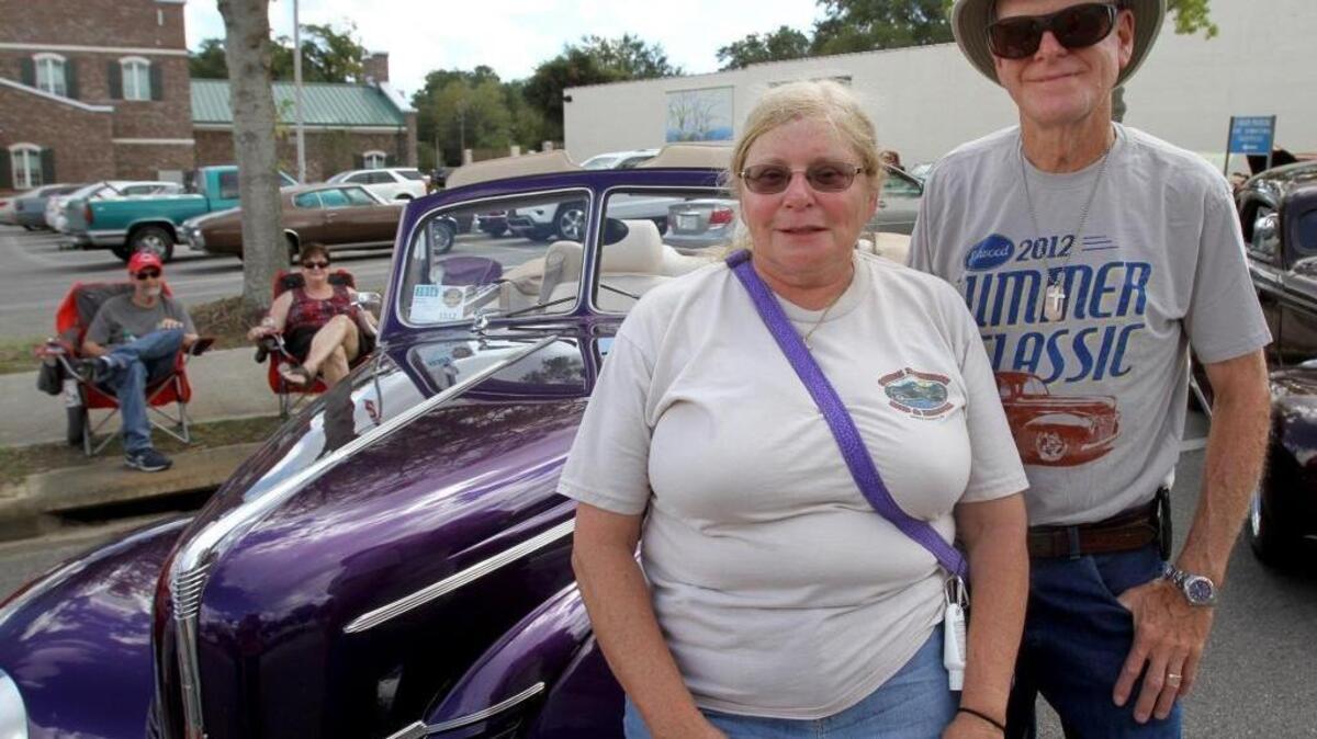 Kathy and Ed Schmidt drove their 1940 Ford Convertible from Milford, Delaware, to the Mississippi Gulf Coast for Cruisin' the Coast.