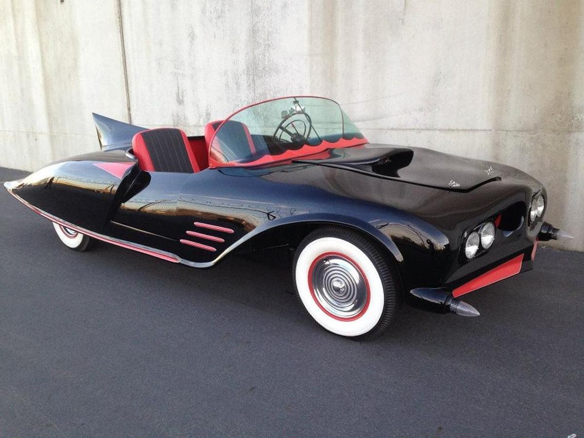 The first Batmobile was one of the featured cars up for sale at the Vicari Auction at the Coast Coliseum.