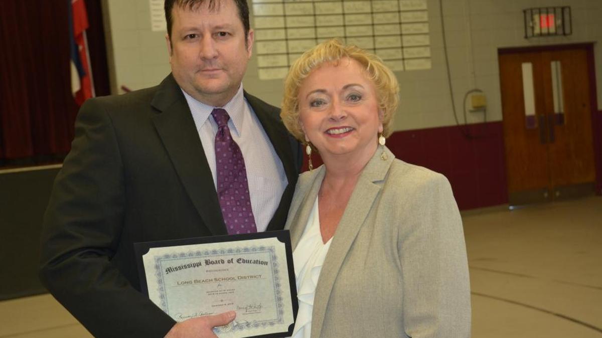 Long Beach School District Superintendent Jay Smith welcomed Mississippi Department of Education Superintendent Carey Wright to Long Beach Middle School on Tuesday. Smith noted the district ranked second in the state, just a point away from a first place ranking.