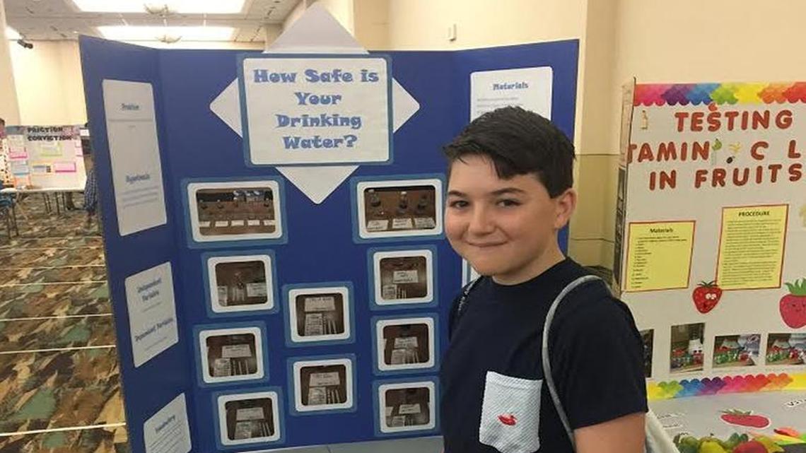 Gavin Vassali, a seventh grade student at D’Iberville Middle School, took it upon himself to compare bottled water to tap water. His findings surprised many.