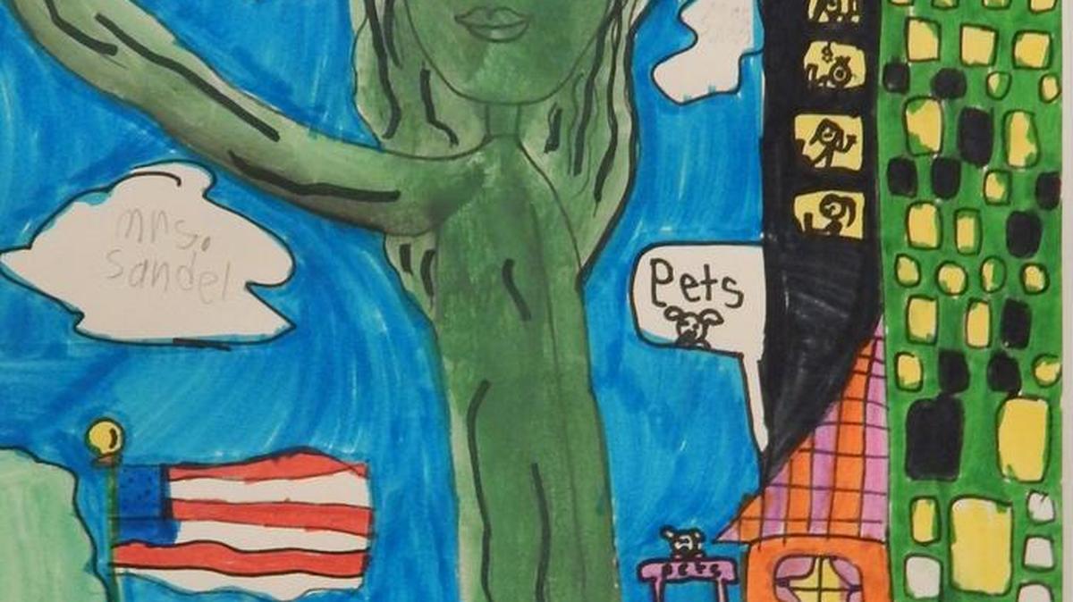 Popp’s Ferry Elementary third-grader Eden Isbell’s artwork won first place in the state in the Mississippi Bar Association Law Day Art Contest.