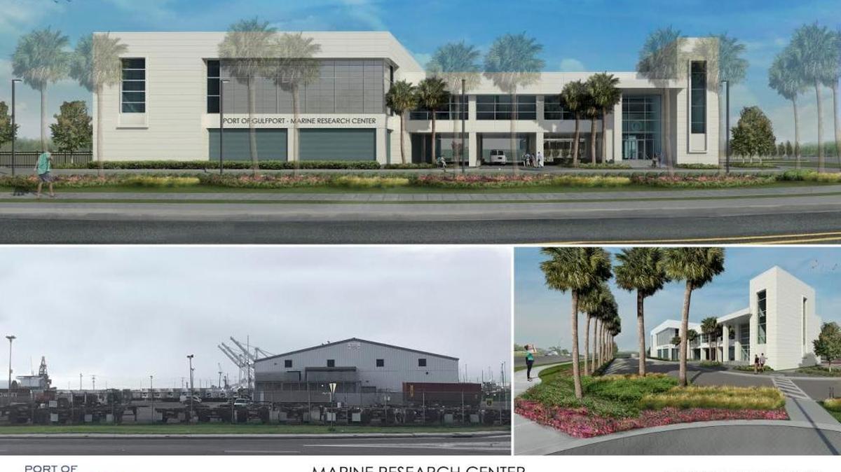 The Port of Gulfport Marine Research Center is expected to be completed by the end of 2017. The center will house several elements of the University of Southern Mississippi’s new School of Ocean Science and Technology.