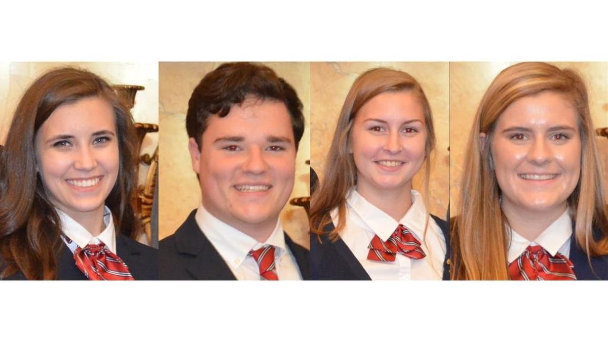 From left, Anna Catherine Kendricks, Brandon Bowell, Caitlyn Ellis and Meredith Bellon