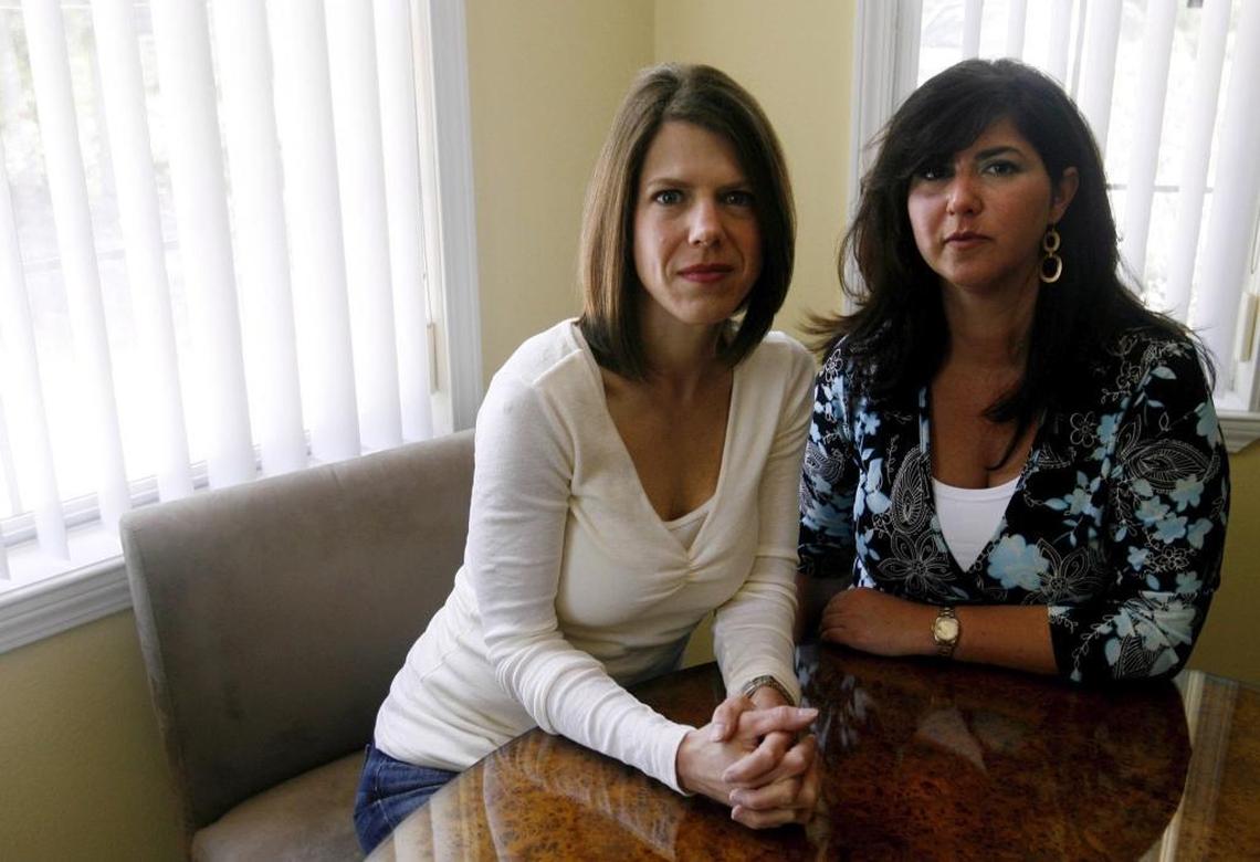 Former insurance adjusters Cori Rigsby, right, and Kerri Rigsby, Cori’s sister.