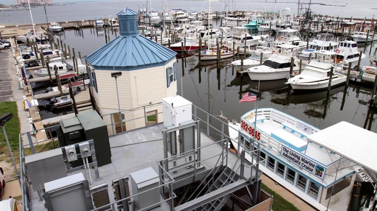 Repair work on the Biloxi Small Craft Harbor was completed in 2009. The $6.2 million repair paid for with FEMA money restored the facility to the same configuration as before Hurricane Katrina.