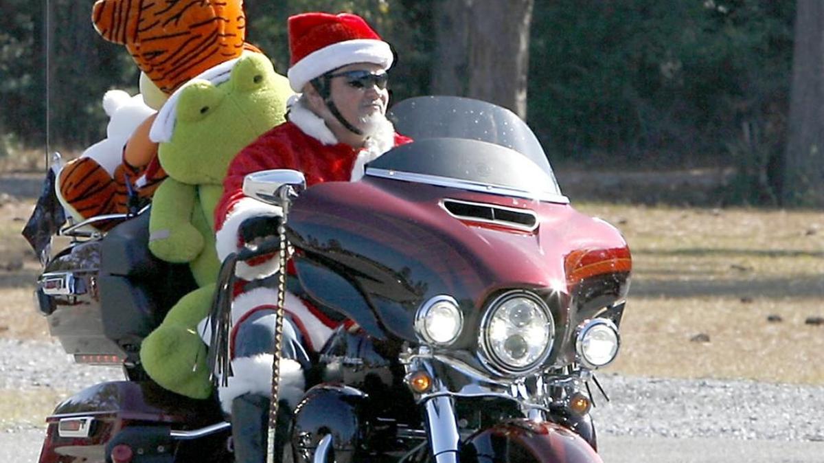 Cat Aguda and stuffed friends arrives at Gulfport Dragway during Asgard Toy Run on Nov. 30, 2014. This year’s Toy Run will be on Sunday.