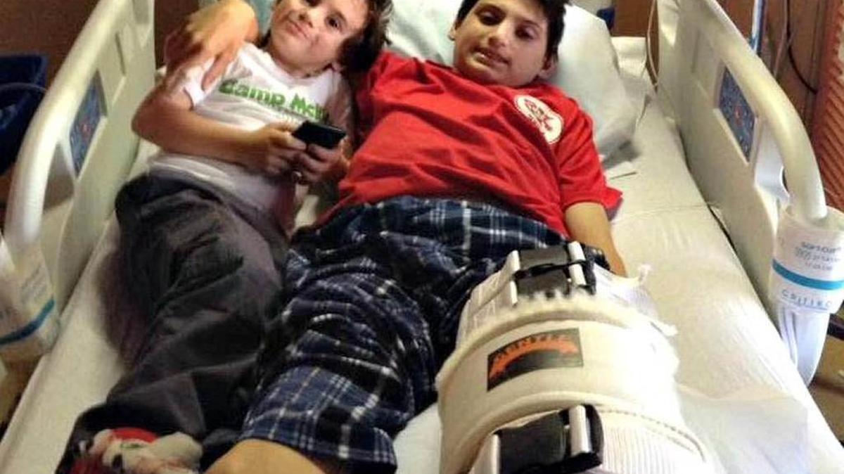 Jaxon Ronsonet, 15, of Biloxi lost his left leg in a pit bull attack, but managed to save his 5-year-old brother, Bentley. Jaxon and Bentley's mother says the boys' father took $8,000 from a GoFundMe account meant to help with medical expenses.