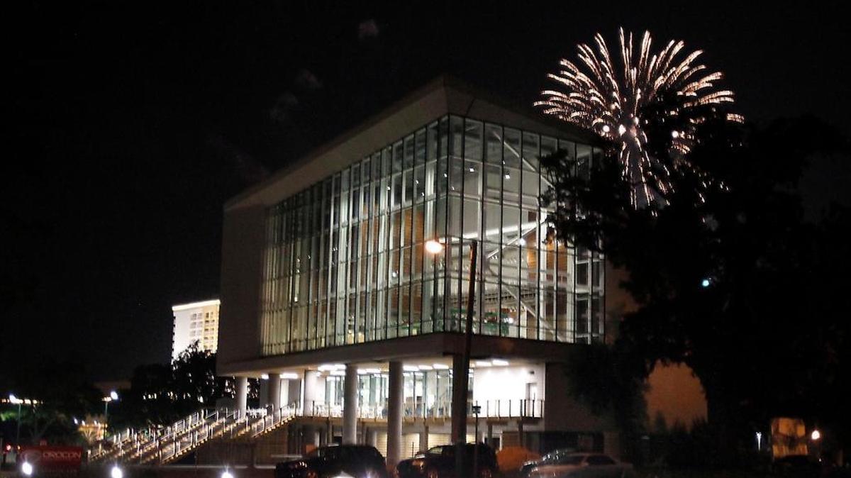 Fireworks will light up the night after the midnight Oyster Ball Drop at the Maritime & Seafood Industry Museum in East Biloxi on New Year’s Eve.